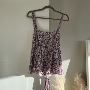 Torrid Leopard Print Babydoll Shirt - Size 2